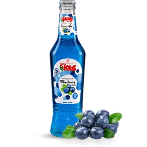 H-نوشیدنی بلوبری گازدار ساندیس حجم 300 میلی لیتر